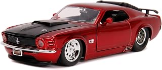 Jada Bigtime Muscle 1:24 1970 Ford Mustang Boss 429 Die-cast Car Candy Red, Toys for Kids and Adults