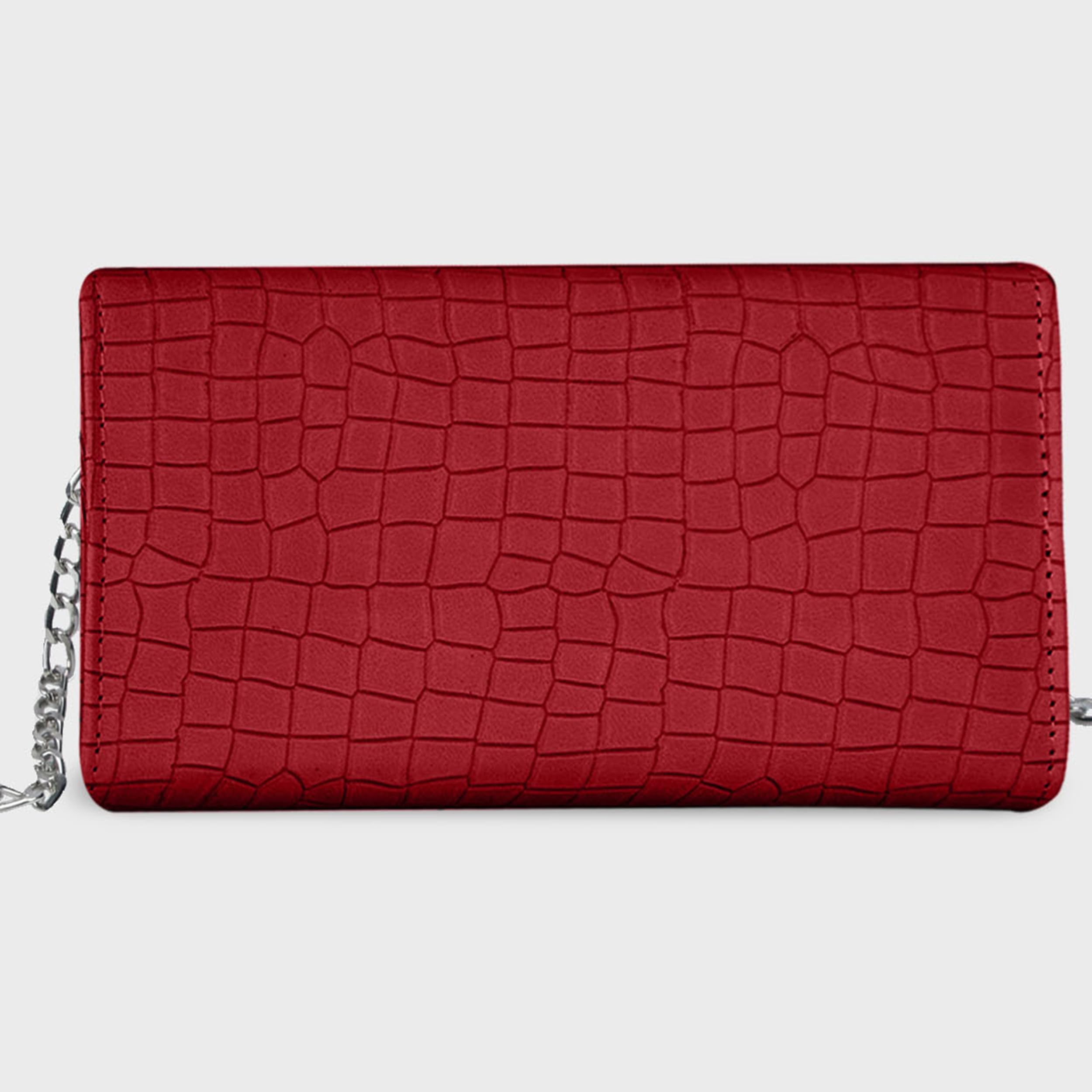 The Wallet Store Croco Design Sling Bag - Red