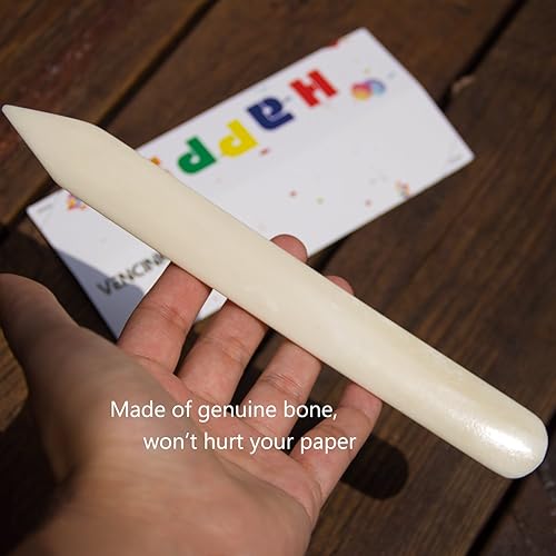 Miniatura 2 de VENCINK Kits de encuadernación, suministros de encuadernación de libros de mano, juego de herramientas de inicio con carpetas de hueso genuino,