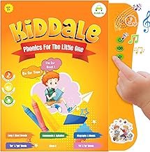 Kiddale Intelligent Ebook for Kids on English Phonics |Interactive, Musical, Magical Sound Book|Gift for 3,4,5 Year Kids|Smart, Speaking, Talking Book| Loaded with Activities, Rhymes, Stories