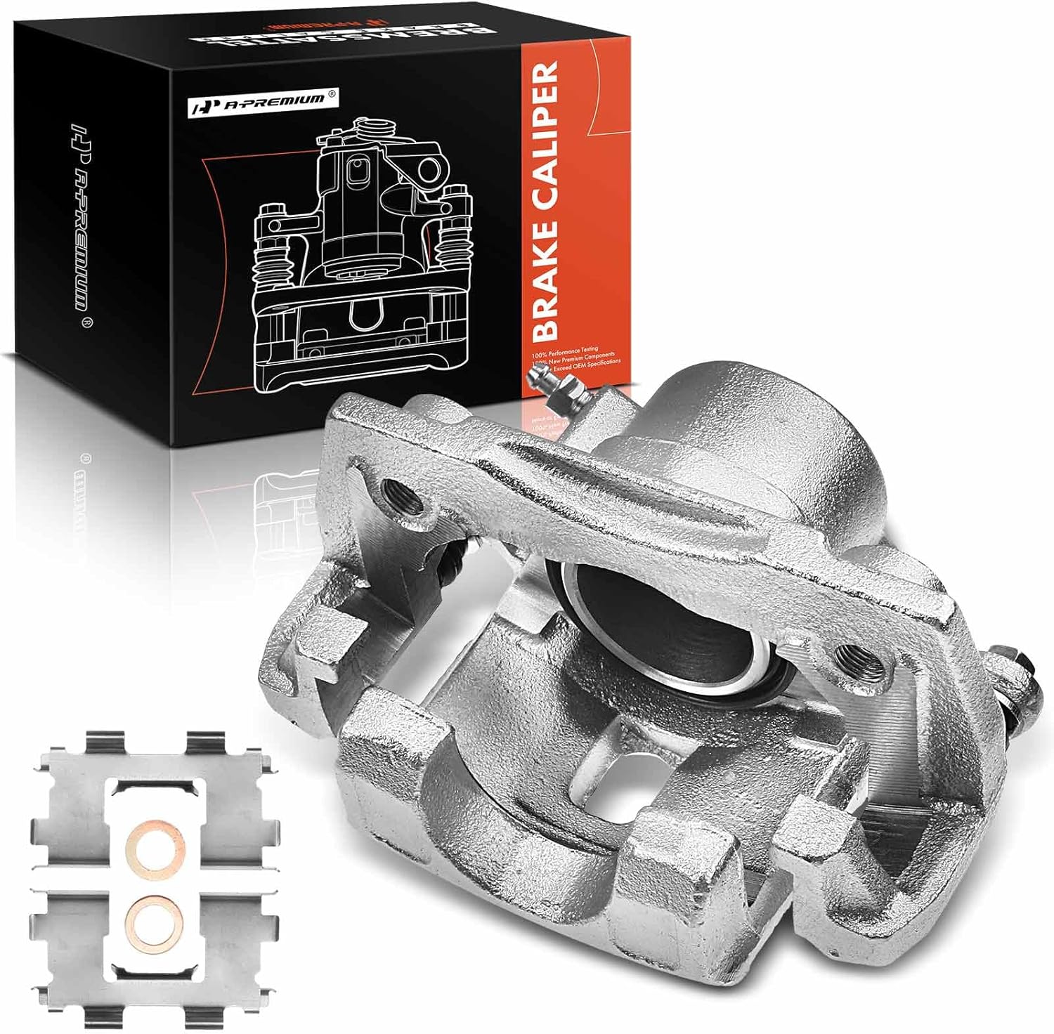 A-Premium Disc Brake Caliper Assembly with Bracket Compatible with Select Chevrolet and Suzuki Models - Tracker & Vitara, 1999 2000 2001 2002 2003 2004 - Front Right Passenger Side