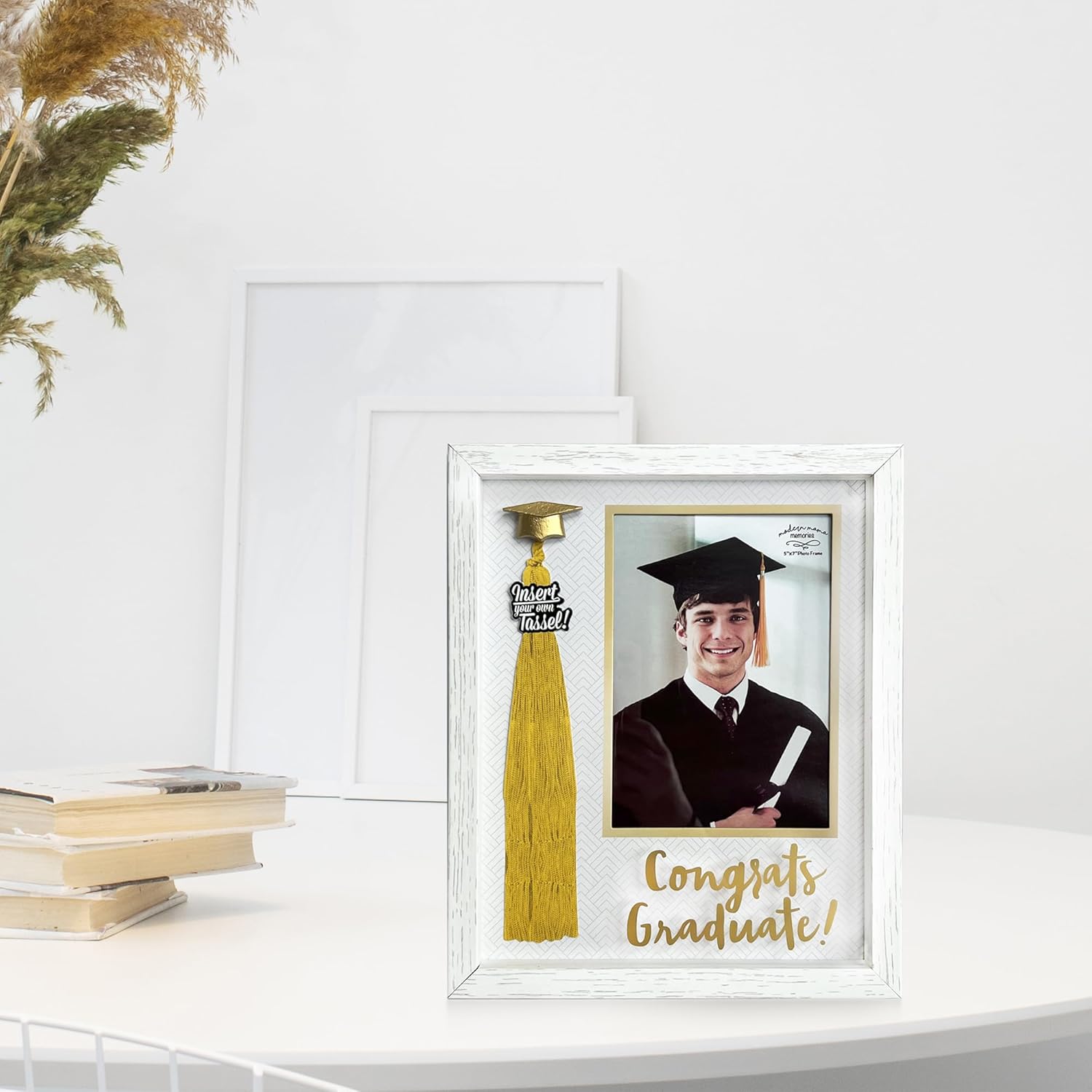 Tassel Graduation Picture Frame - 5x7 Graduation Photo Frame w/Tassel Holder - Graduation gifts - Graduation Party Decorations - Class of 2026 Gift