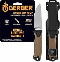 Vista 12 de Cuchillo Gerber Gear StrongArm - Hoja Fija - Cuchillo Táctico para Equipo de Supervivencia - Tang Completo, Hoja de Acero 420HC - Cuchillo