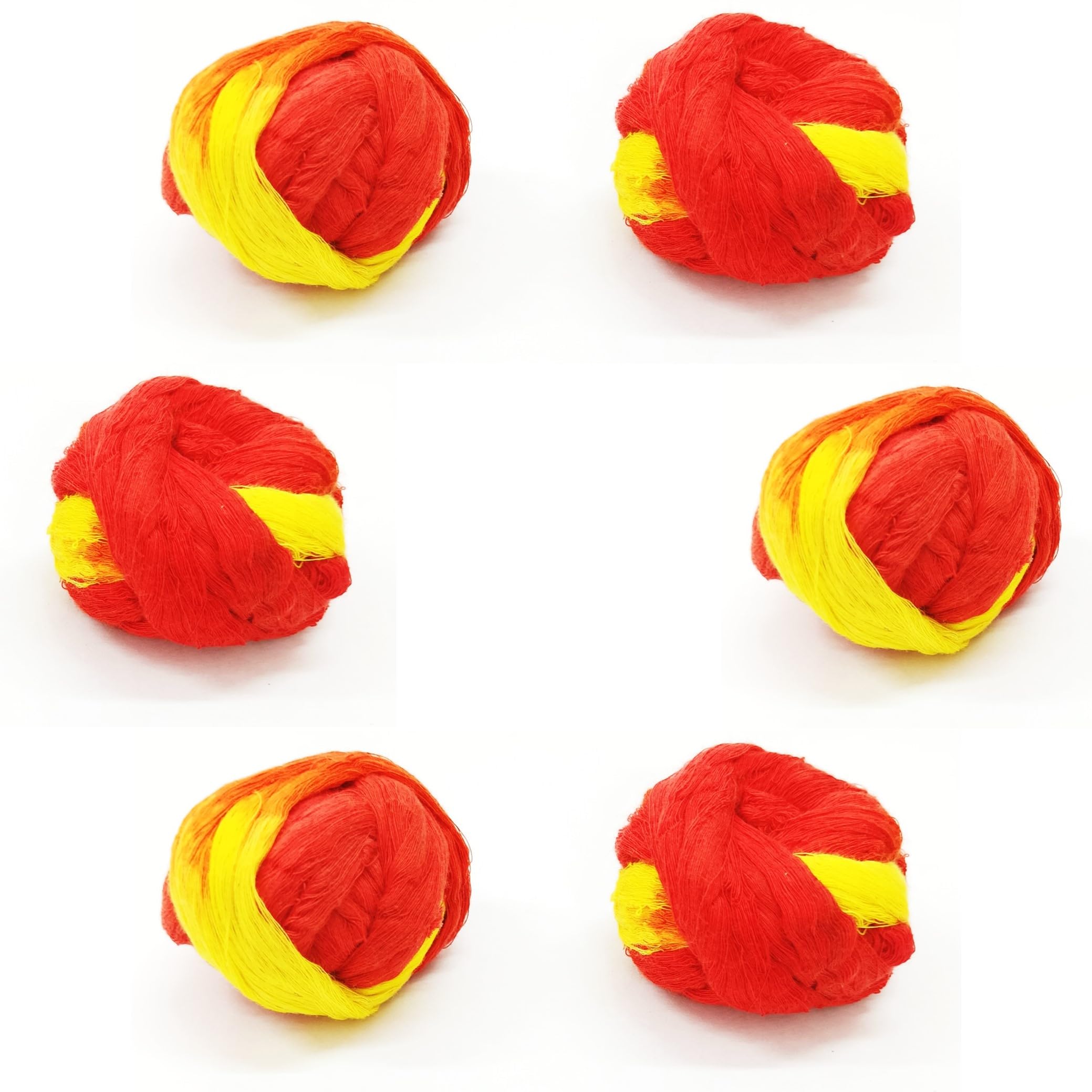 Divine Religious Sacred Handmade Red Thread Kalawa Nadachadi Cotton Wrist Band Pooja moli | Lachha Mouli Kalava | Raksha Sutra 𝓕or Pujan, Havan, Worship, Diwali, Festival. (Round, Pack of 6)