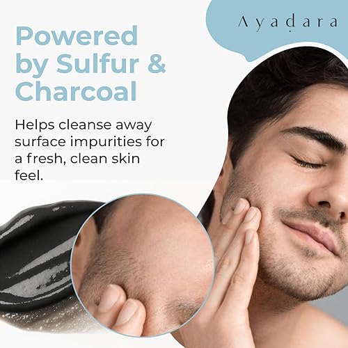 Miniatura 2 de Severe Acne Charcoal Face Wash, 3.4 onzas, limpiador diario con azufre y miel, limpiador facial para acné, lavado facial de carbón de limpieza