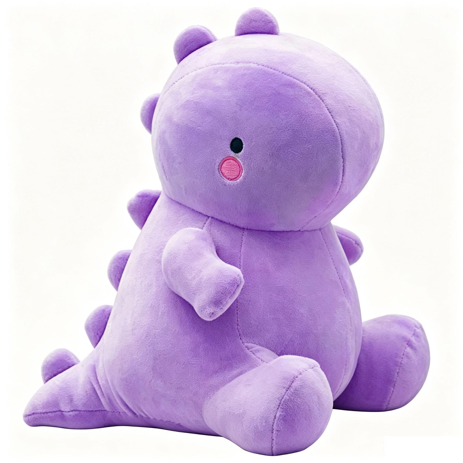 YgonziRuvc Purple Dinosaur Plush, Soft Dinosaur Stuffed Animal, 25cm Cute Fluffy Dinosaur Teddy, Lovely Cute Plushies Ornament for Home Decoration Festival Gifts