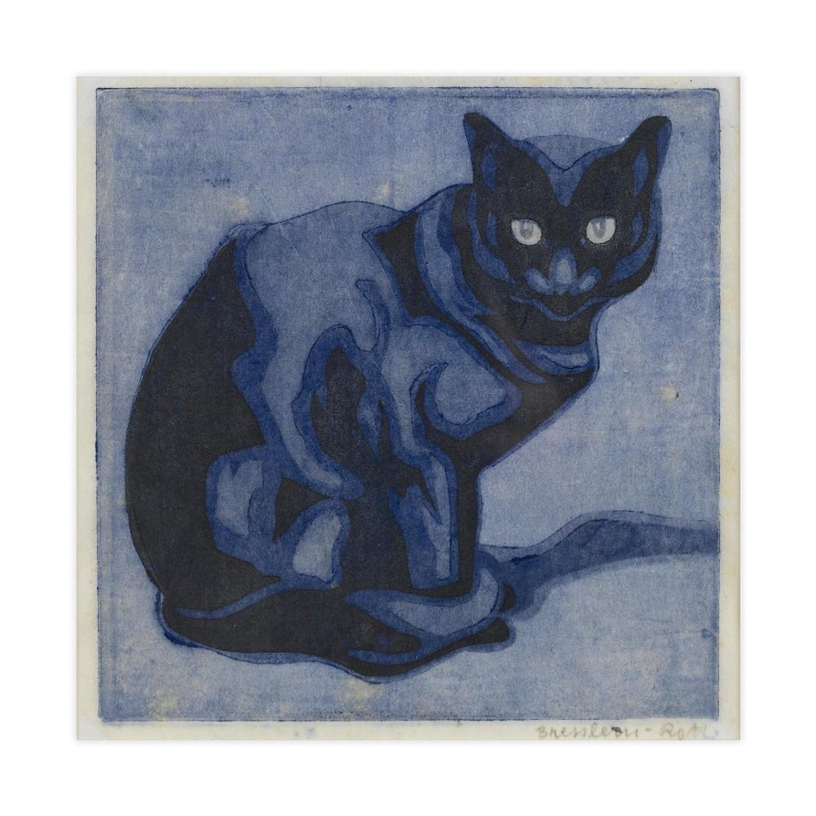 Impression sur toile de maître chat noir décoration murale premium 40 cm - 6
