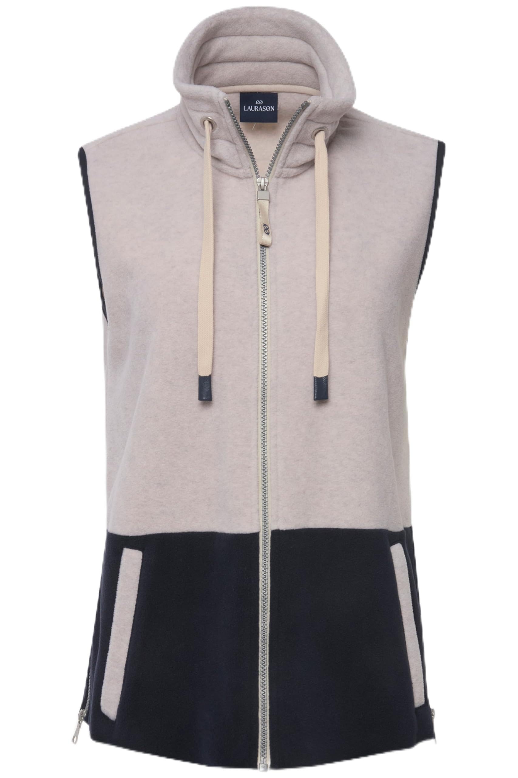 Laurasøn Weste, Fleece, Colorblocking, Stehkragen, Seitenzipper, OEKO-TEX 824858