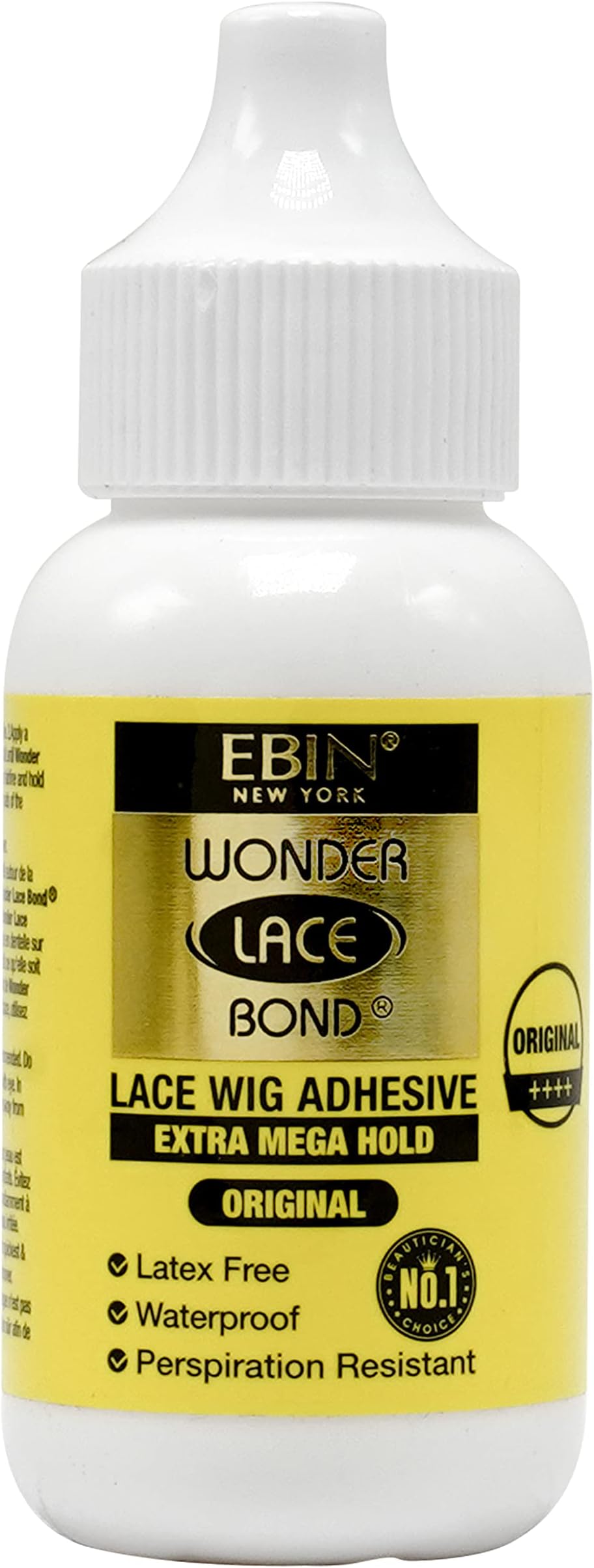 Wonder Lace Bond Wig Adhesive, Latex Free and Waterproof - Extra Mega Hold 1.18oz