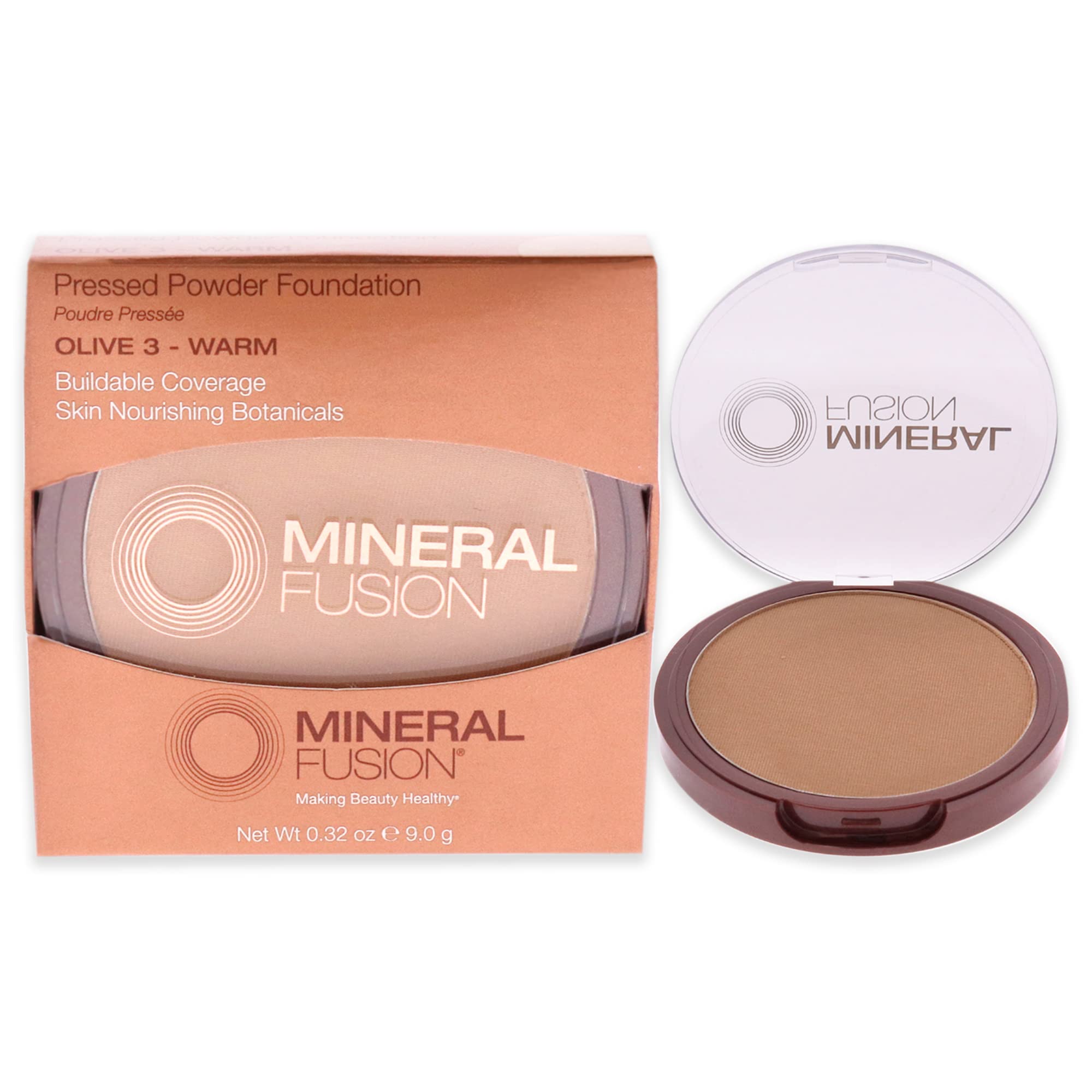 Mineral Fusion Pressed Powder Foundation, Olive 3-0.32oz ea
