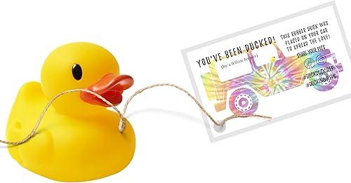 Miniatura 2 de You've Been Ducked Card | Paquete de 50 | Tamaño de tarjeta de visita de 2 x 3.5 pulgadas | Etiqueta Duck Duck J**p | Diseño de SUV de teñido anudado
