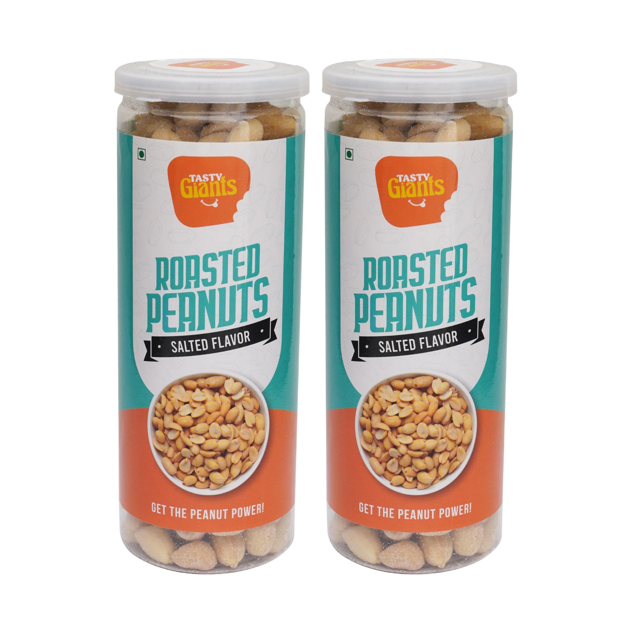 Tasty Giants Roasted Peanuts 340g | Salted Peanuts | Healthy Snacks | Gluten Free | Rich in Protein & Fiber | No Artificial Flavor | Roasted Snacks | Jumbo Size Peanuts