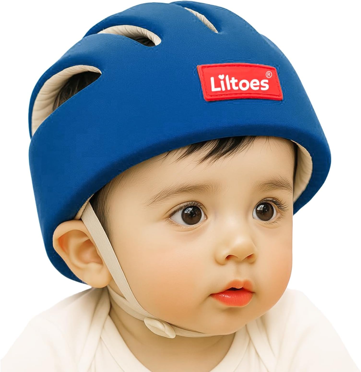 LILTOES Baby Head Protector for Safety of Kids 6M to 60 M- Baby Safety Helmet with Proper Air Ventilation & Corner Guard Protection (Royal Blue)