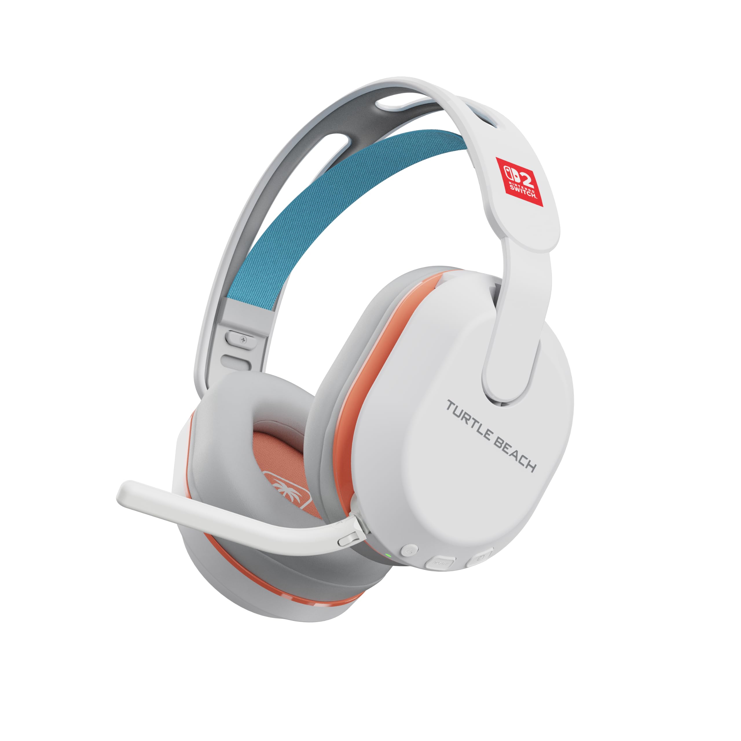 Turtle Beach Stealth 500 Kabelloses Gaming-Headset: Offiziell Lizenziert für Nintendo Switch 2 – Bluetooth Mobil, Memory-Foam-Polster, Flip-to-Mute-Mikrofon, Weiß