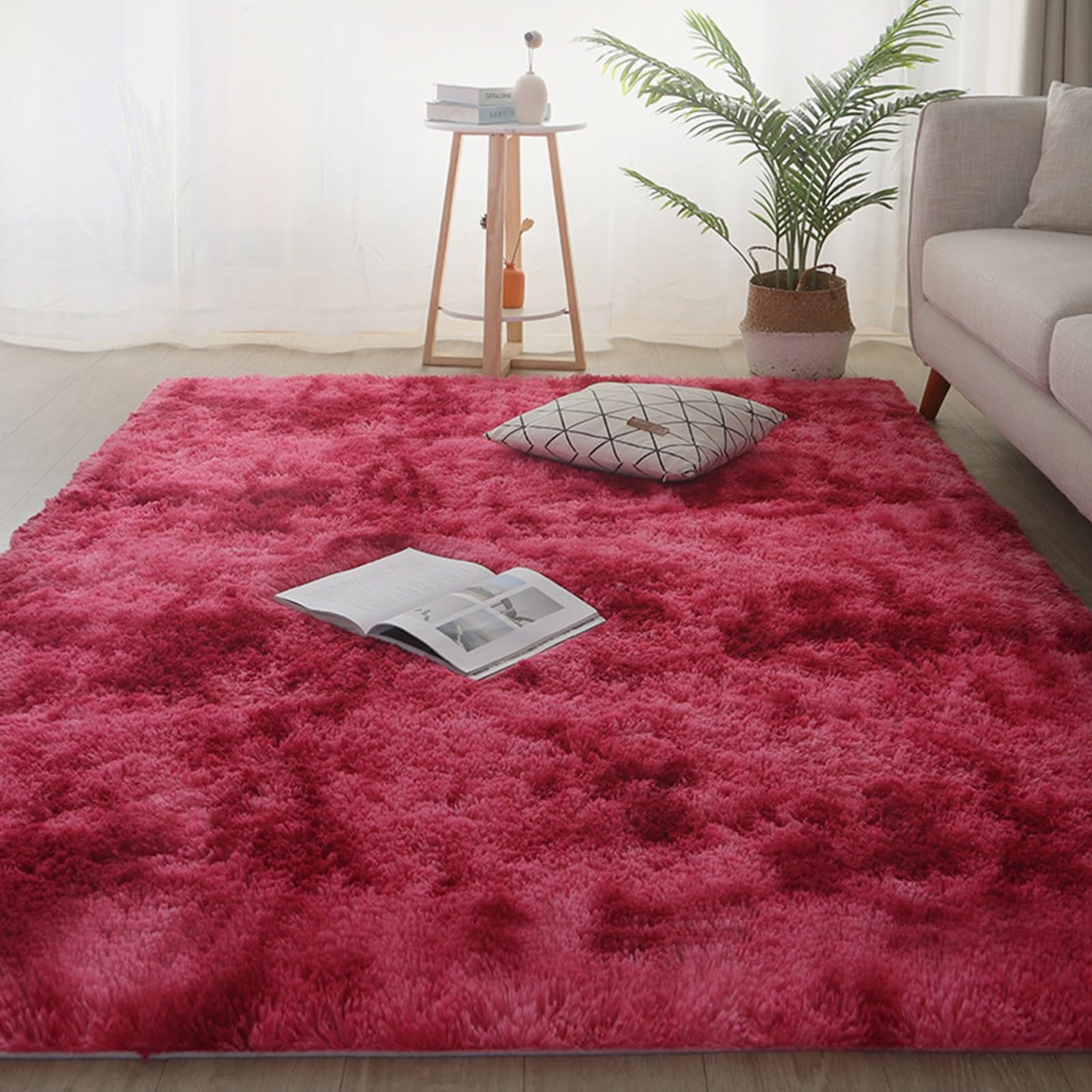 Tapis de sol moelleux en peluche lavable pour réchauffer votre séjour