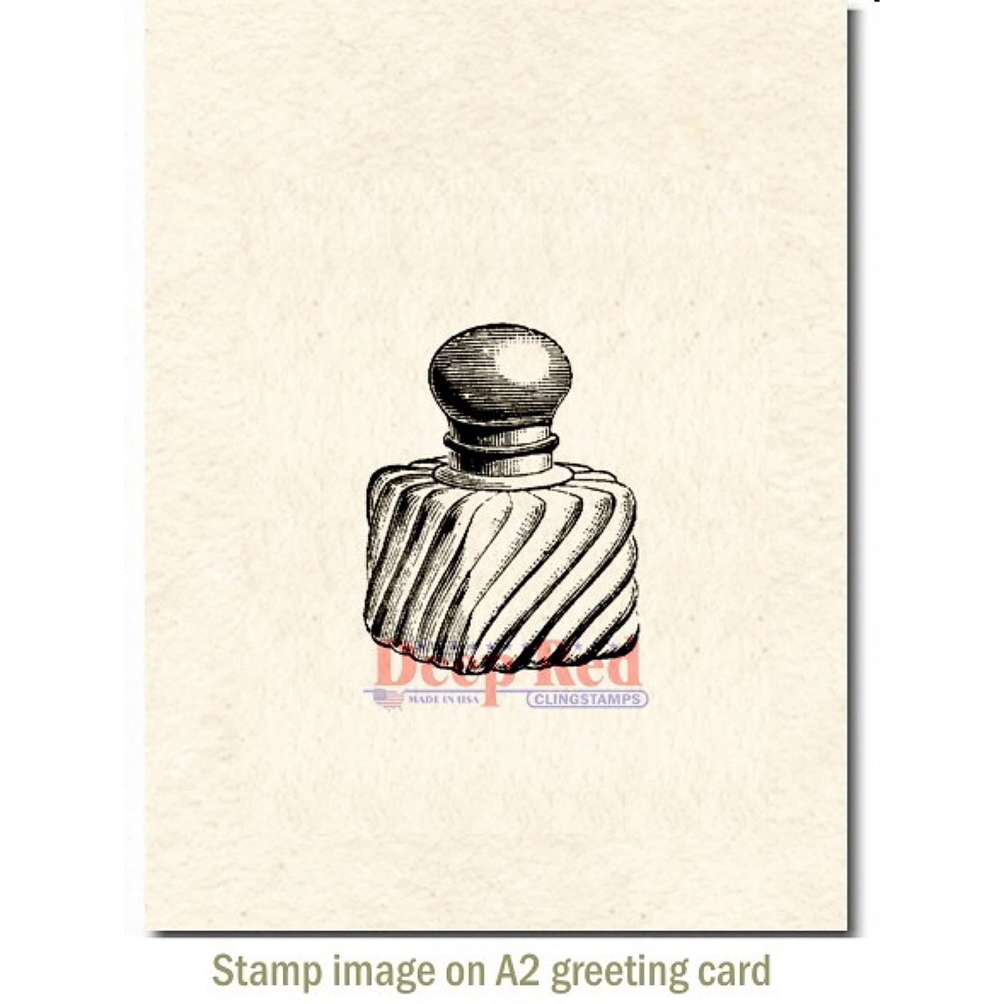 Deep Red Stamps Sellos Rojos De Goma De 5 X 5 Cm, Diseño Vintage De 45