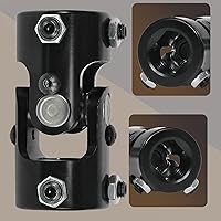 Vista 4 de Acoplador de junta en U de dirección, 1 pulgada DD x 1 pulgada DD junta en U del eje de dirección, junta universal de dirección, acoplamiento