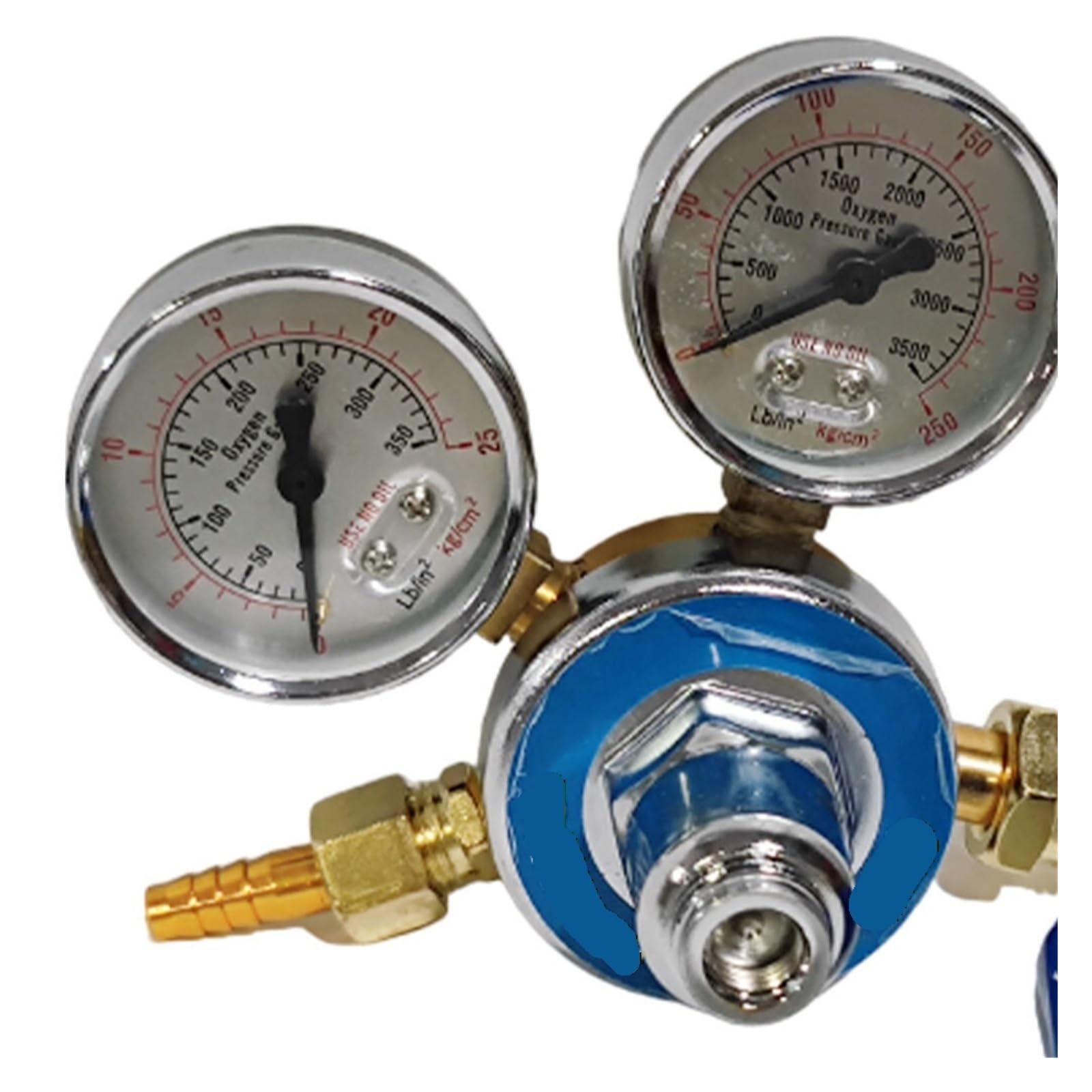 Oxygen Pressure Reducer Brass Dual Gauge Regulator ciśnienia spawalniczego Miernik przepływu gazu Reducing Guage Tools