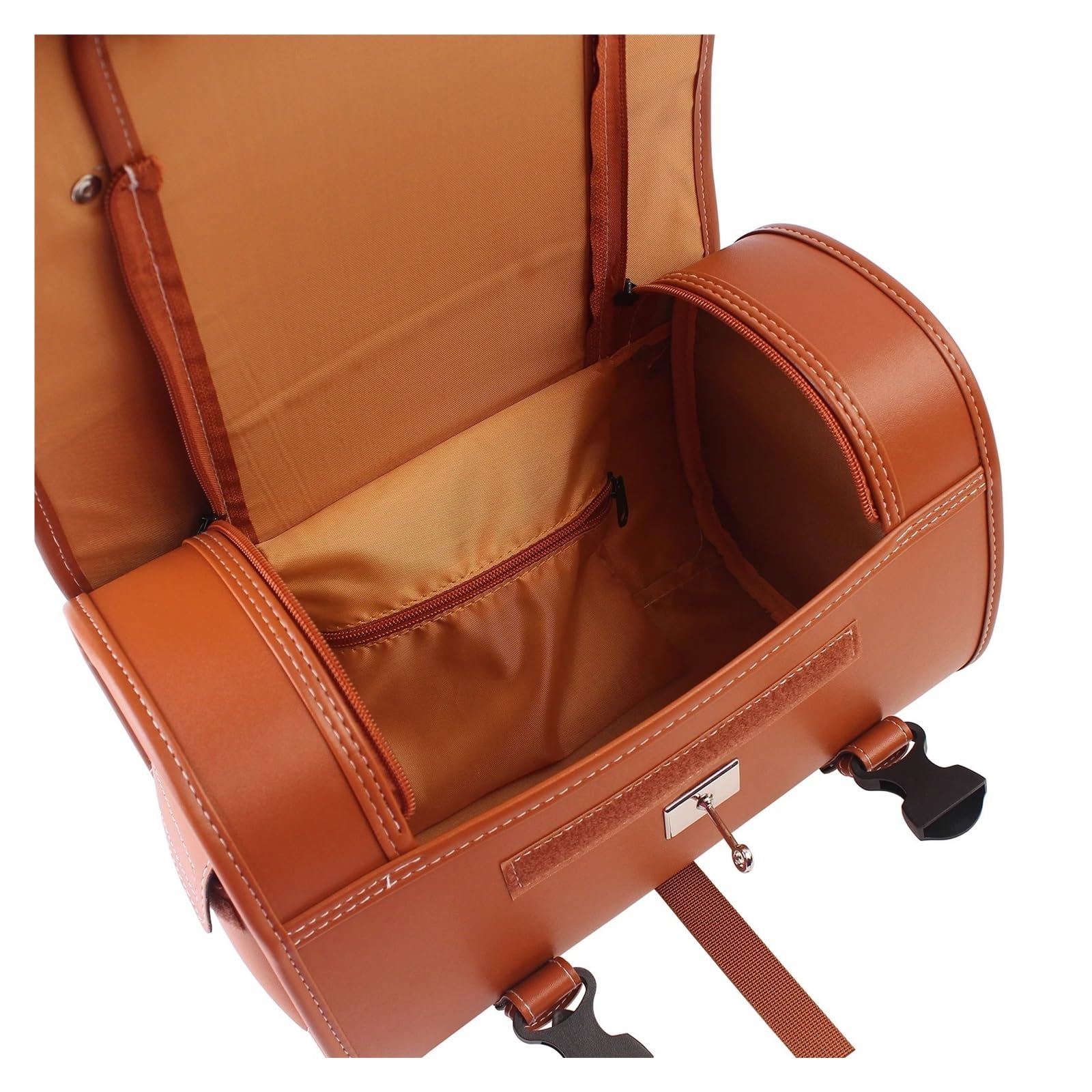 Top Case Motos Bolsa Universal Asiento Motocicleta Impermeable Gran Capacidad Equipaje Viaje Herramientas Laterales Marrón Ciclistas Bolsa De Moto(Brown)