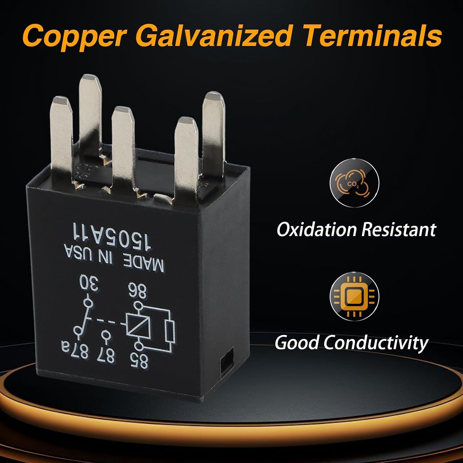 EVRBUL 4PCS 5pin Multi Purpose Relays Wiring Relay Compatible with Chevrolet Buick Pontiac Oldsmobile Cadillac GMC Power Relay Replace# G8V-RH-1C7T-R-DC12 13500126 ‎19116058