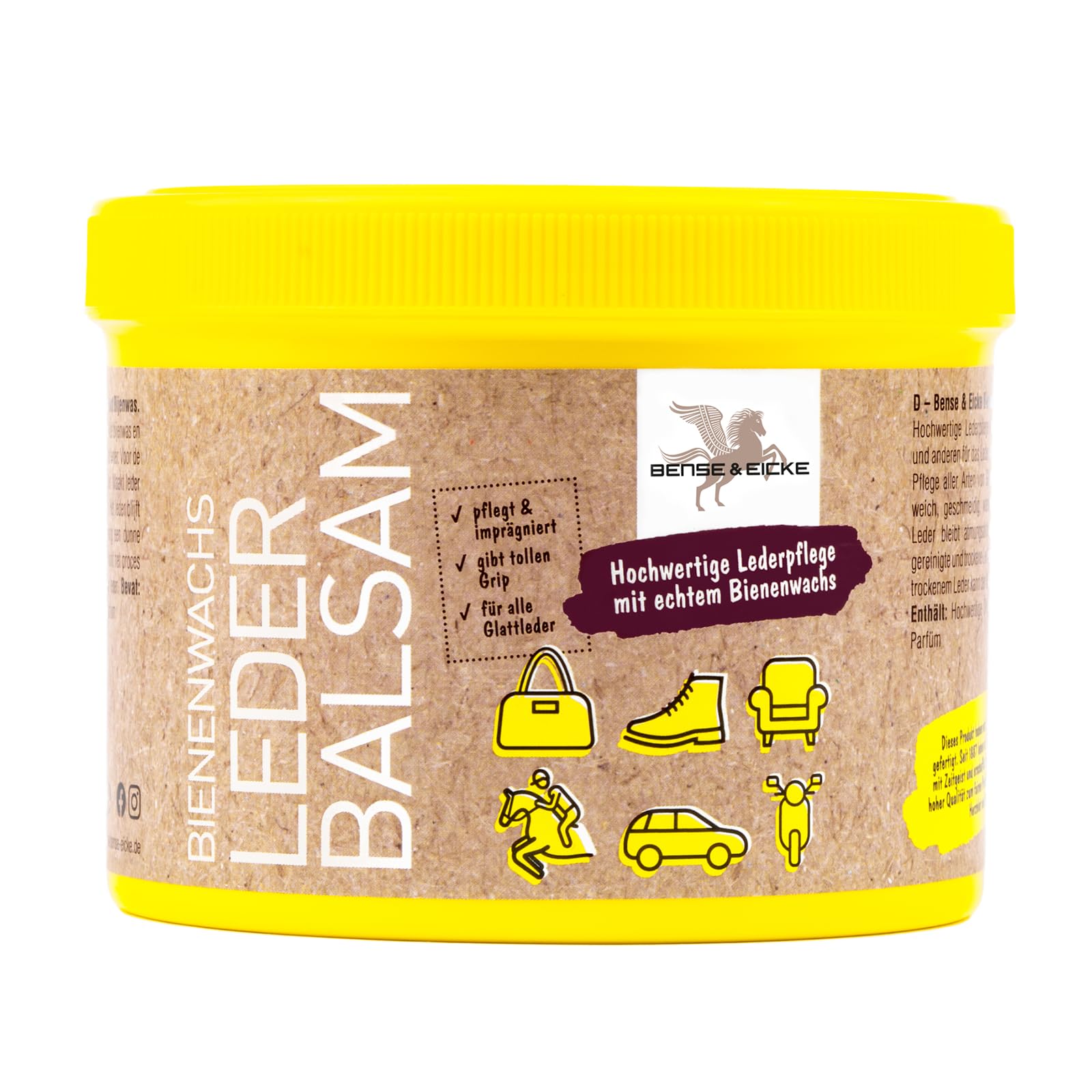 B & E Beeswax Cura Leather Balm, 500ml