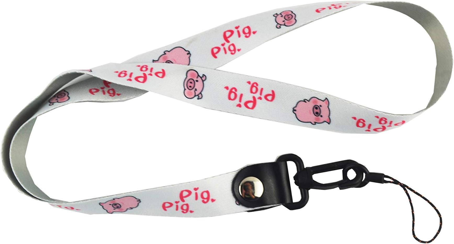 Checkered Lanyard Black and White Checker Key Lanyard