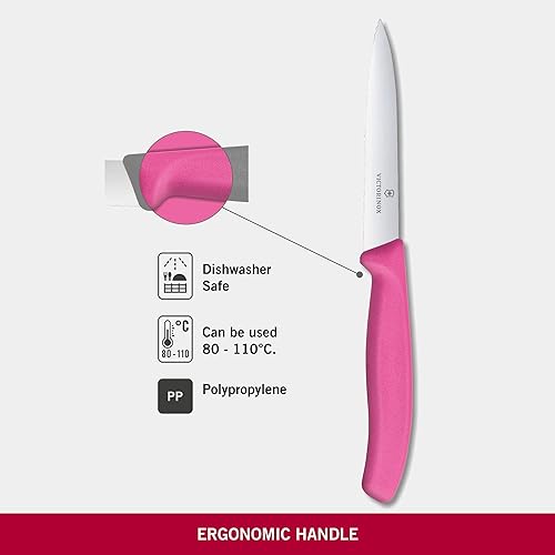 Miniatura 3 de Victorinox - 6.7736.L5 Victorinox Swiss Classic Cuchillo de pelar, 3.9 pulgadas, color rosa