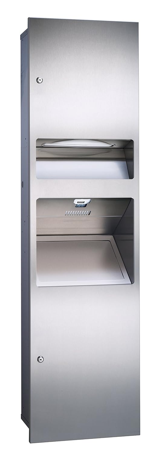 ASI 646721 Recessed ThreeinOne Paper Towel Dispenser with Waste