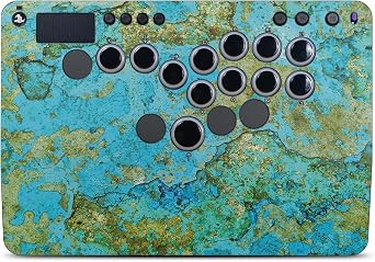 Controller Skin Compatible with Victrix Pro KO - Teal Marble - Premium 3M Vinyl Protective Wrap Decal Cover - Easy to Apply | Crafted in The USA by MightySkins