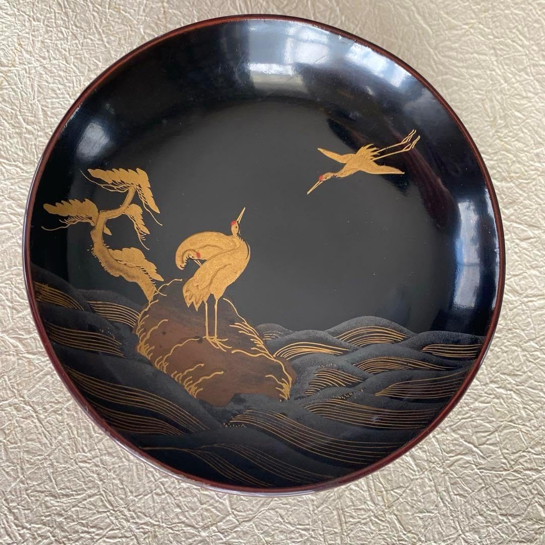 輪島塗 椀 五島屋謹製 うるし 天然木 煮物椀 椀 伝統工芸品 木箱付 鶴