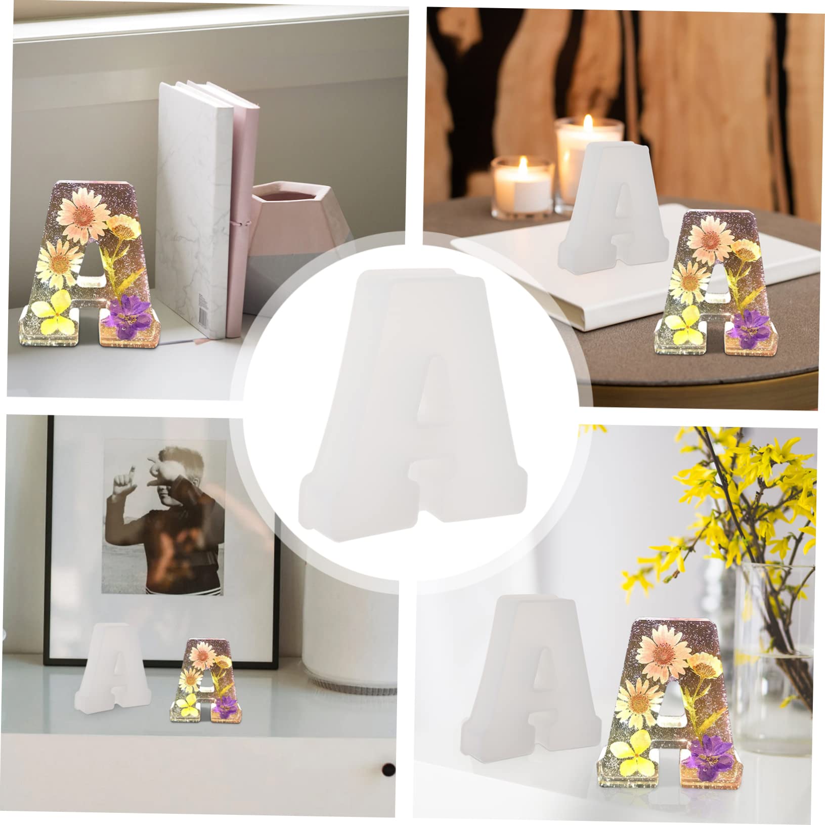 Angoily 2 Pezzi Mold per Stampo Decorativo per Fai da Te Resistente e Creativo per Creare Opere Uniche e Regali Speciali
