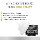 ROGZI Double Side Shoe Polish Brush with Shoe Cream Shoe Polish 60 G (Black) gallery image