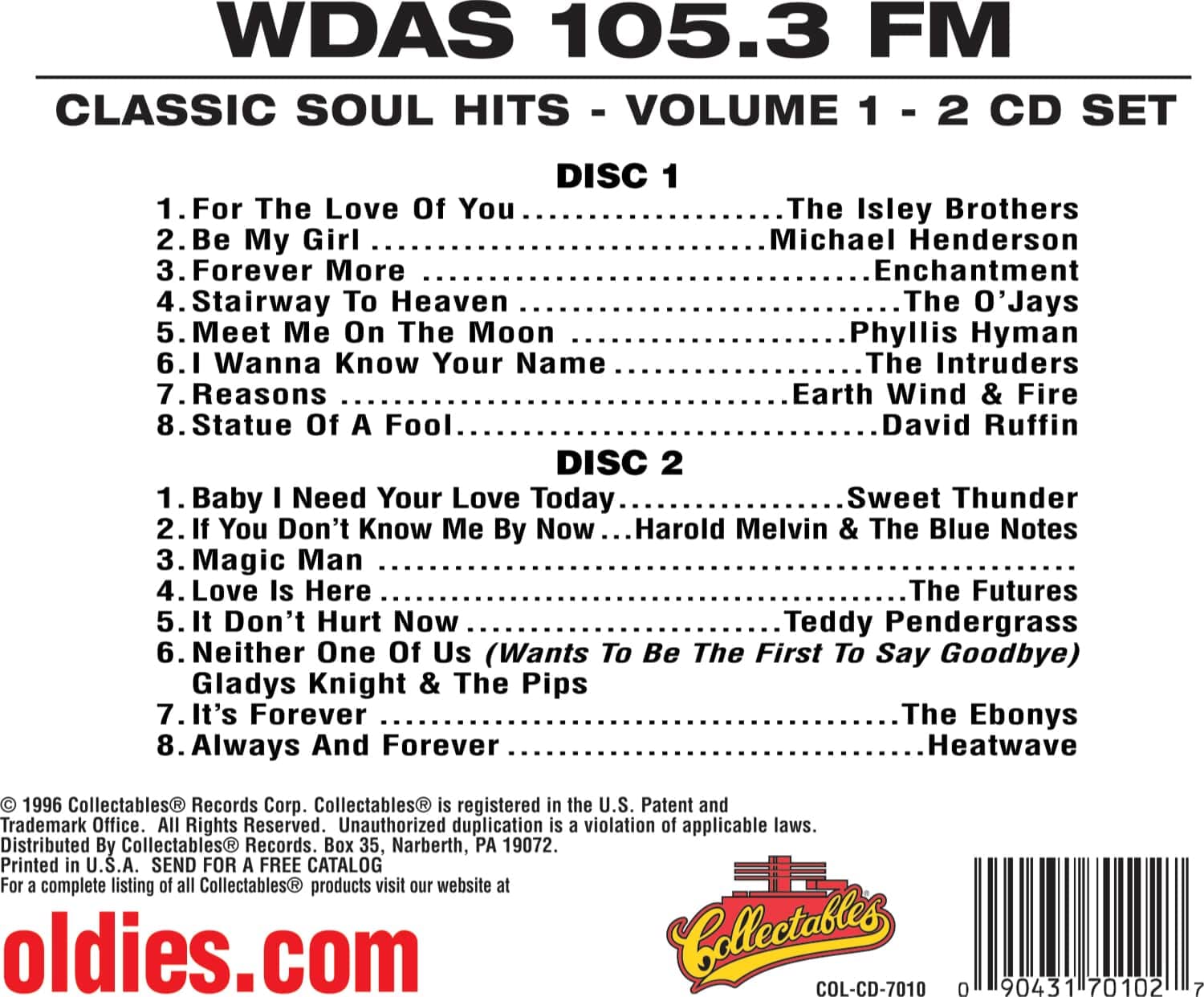 Vol. 1-Classic Soul Hits