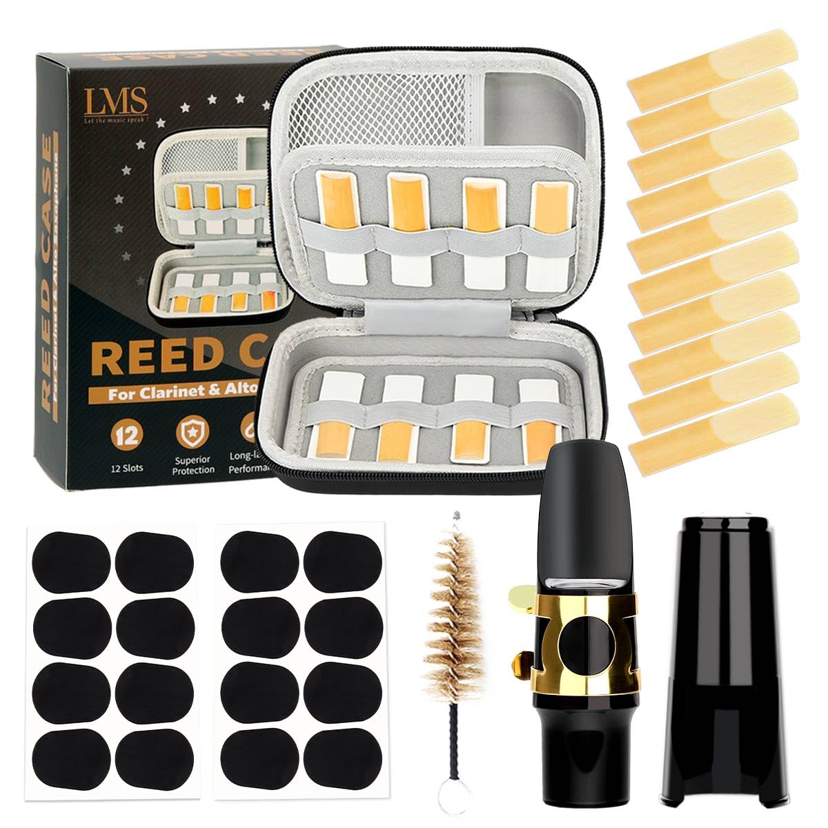 Amazon.com: LMS Alto Saxophone Mouthpiece Kit with EVA Storage
