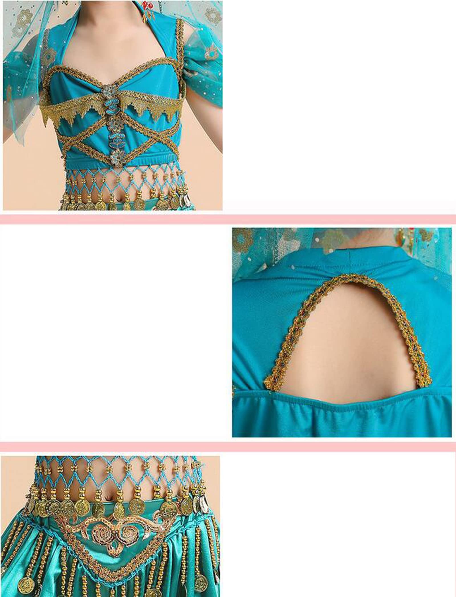 Bollywood Jurk Volwassen Kostuum Vrouwen Indiase Dans Set Buikdans Sari Kleding Dansvoorstelling Kleding Chiffon Rok Set,Blauw,L Bollywood Jurk Volwassen Kostuum Vrouwen Indiase Dans Set Buikdans Sari Kleding Dansvoorstelling Kleding Chiffon Rok Set,Blauw,L