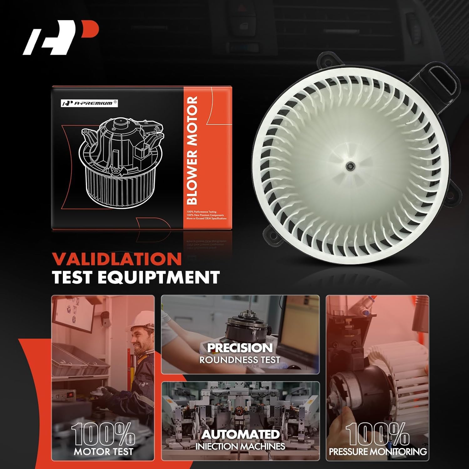 A-Premium HVAC Heater Blower Motor with Brushless Motor Compatible with Toyota Vehicles - Sequoia 2008-2022, Sienna 2011-2020 - Front Side, Replace# 87103-0C051