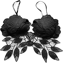 Floral Lace Padded Bralette Womens Sexy Lace Bralettes Free Size Strap Rose Neck Everyday Bra Multi Colour Pack of 1