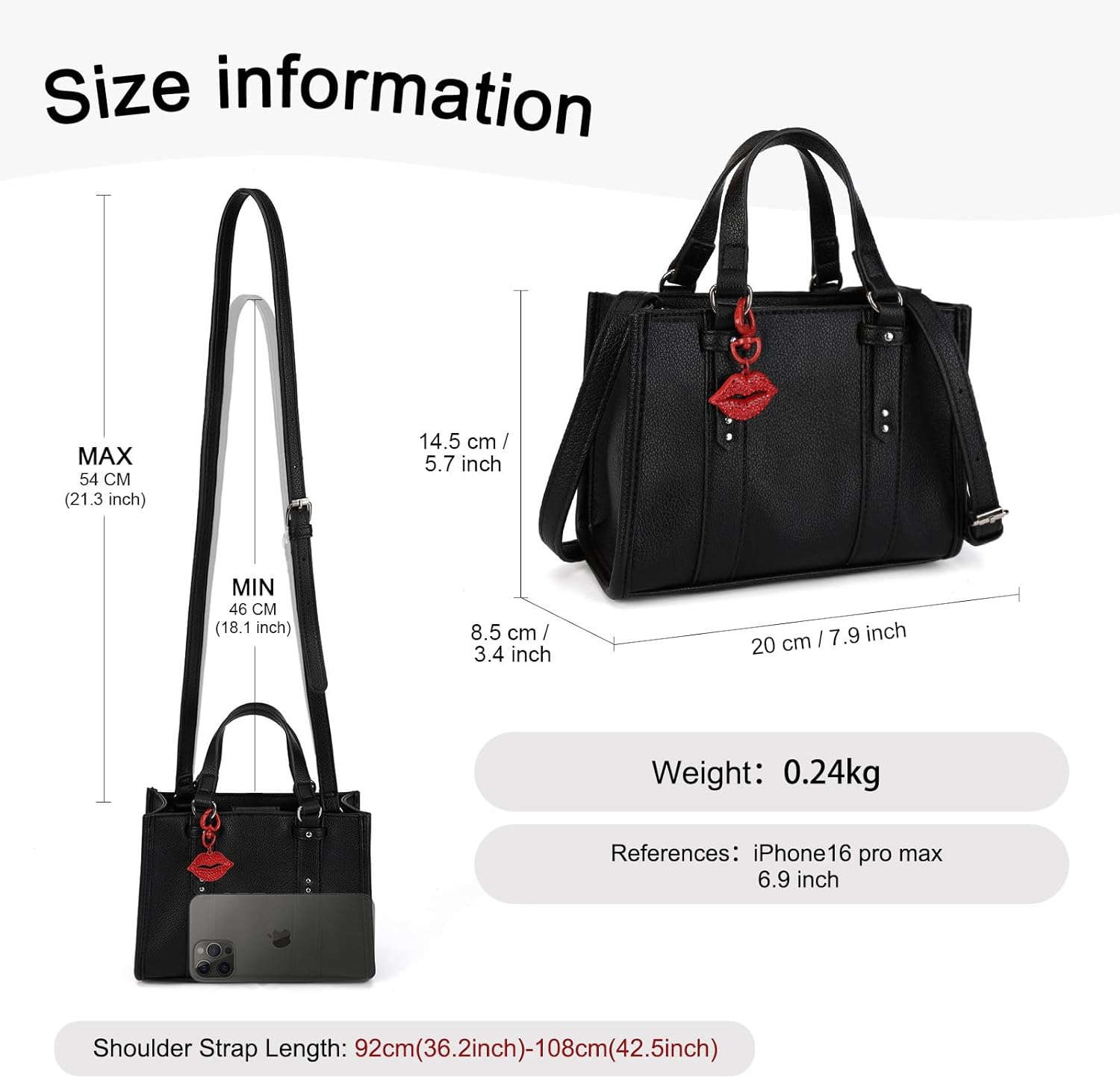 Small Women Satchel Handbag Crossbody Bags For Women Double Handle PU Leather - Image 4