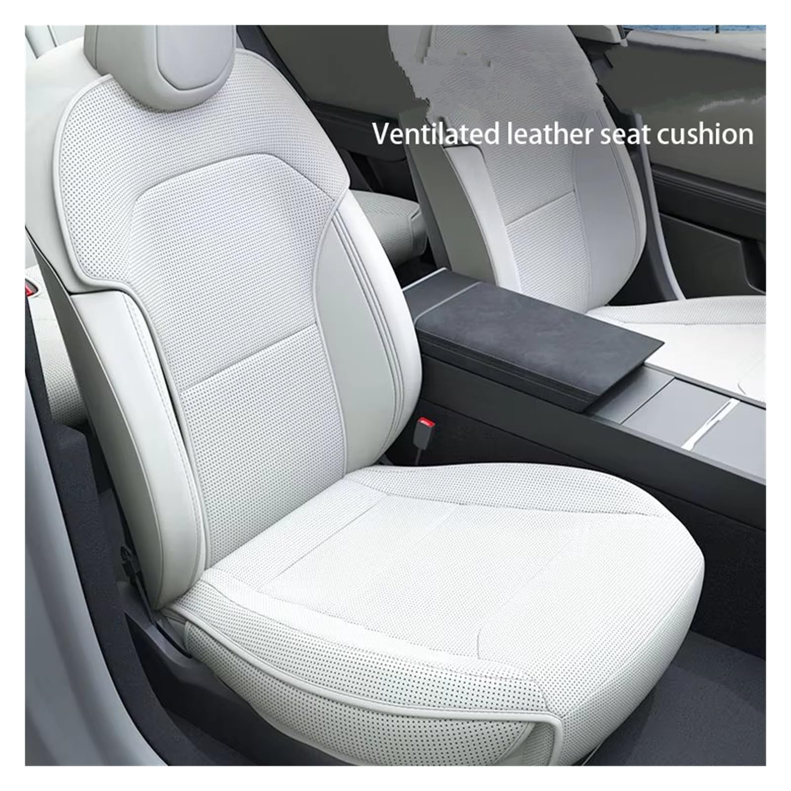 para Tesla para Modelo Y 2025 2026 para Juniper Cojín para Asiento De Cuero Accesorios Interiores Protector Funda Asiento Coche