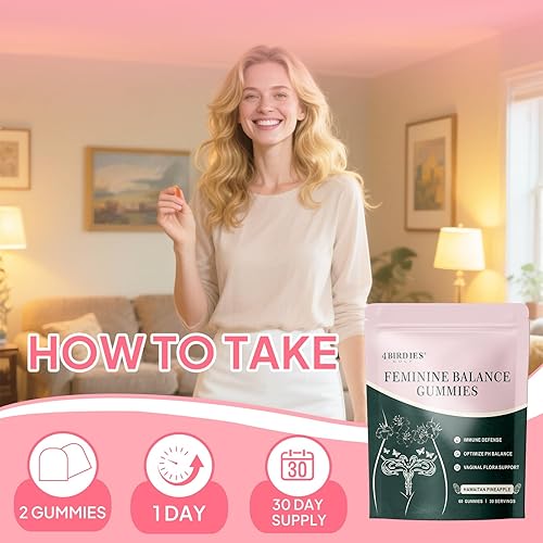 Miniatura 6 de Gomitas de equilibrio femenino prémium para la salud de la mujer, gomitas de piña hawaiana para mujeres, probióticos vaginales y apoyo para el