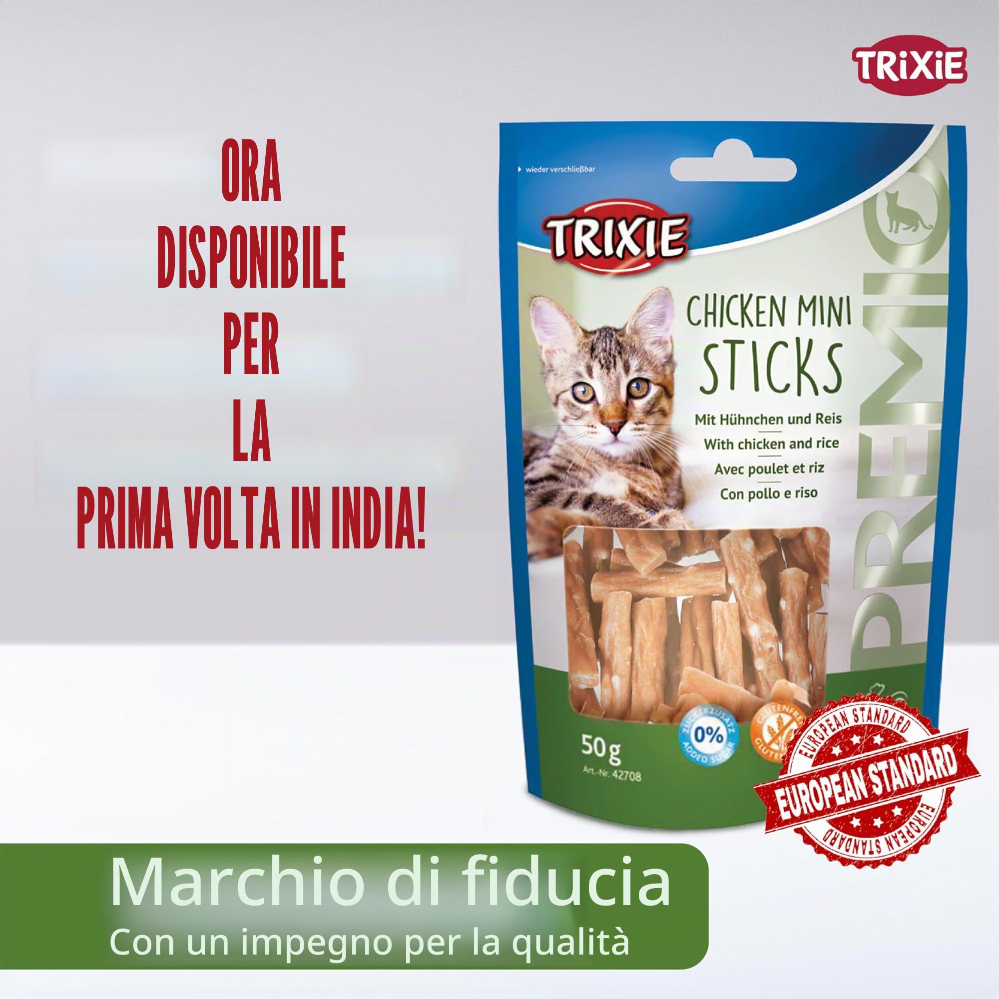 Trixie Premio Mini Sticks, Hühnchen Reis 50 g
