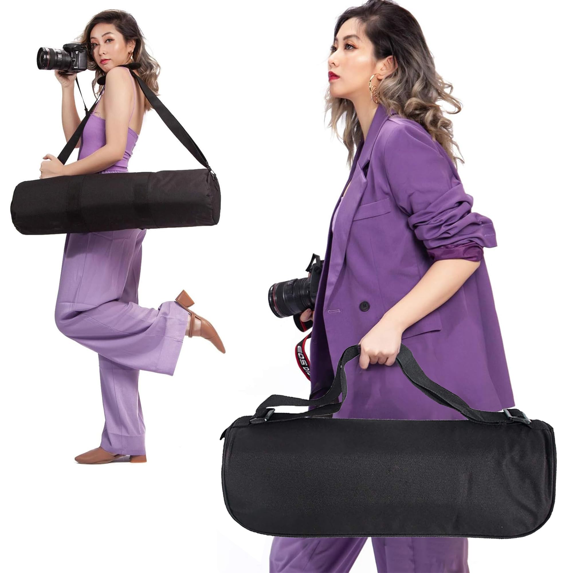 Sac Transport Trépied Carmotter - Nylon, 130cm, Bandoulière, Multiple Longueurs
