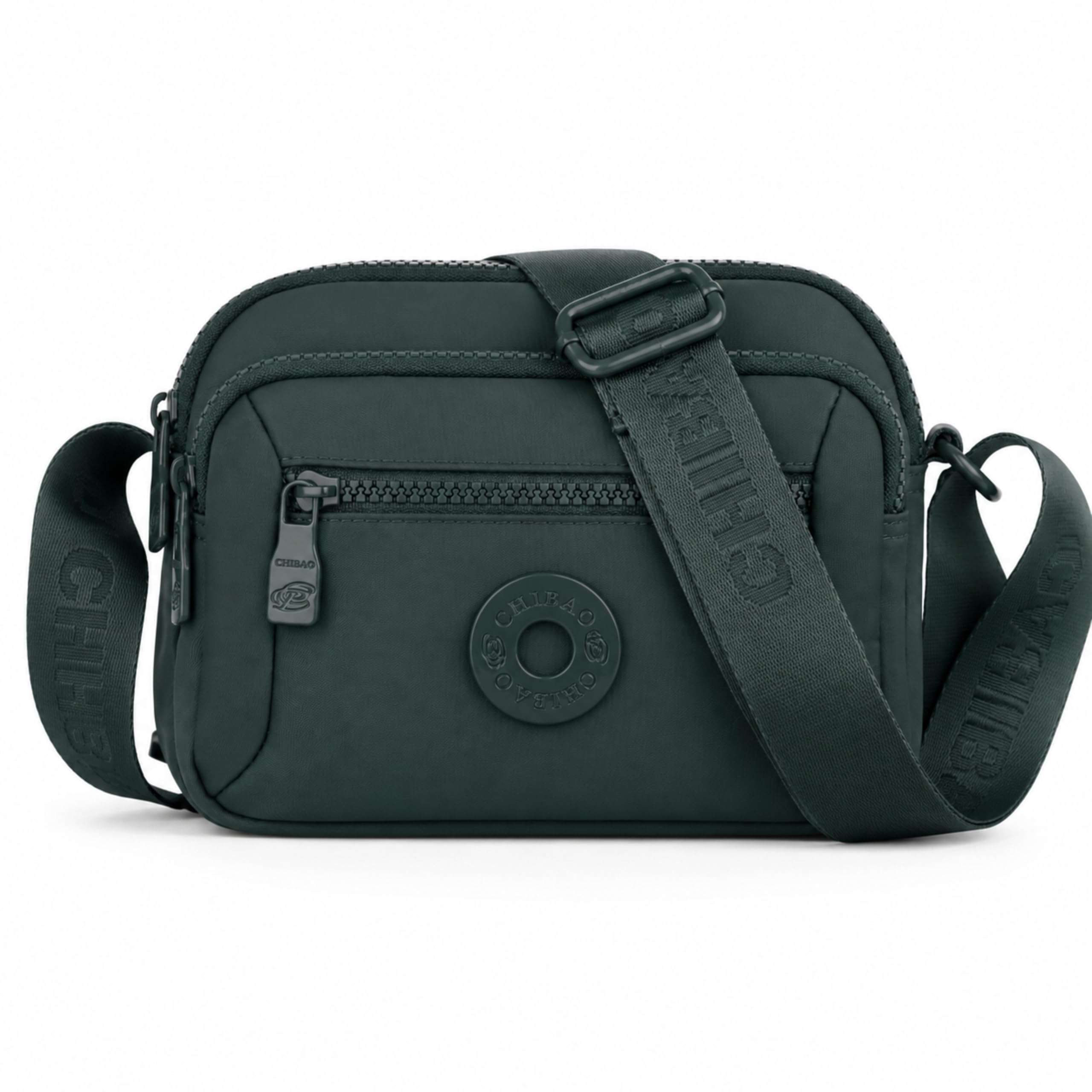 ts with techsun Small Crossbody Shoulder Bag for Women, Multi-Pocket Nylon Travel Handbag Messenger Purse, Adjustable Strap, Lightweight, Zipper Closure (21(L) X 16(H) X 9 (W) CM)-picture-1