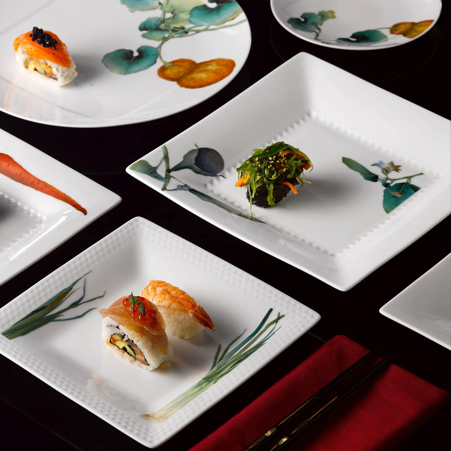 Amazon.co.jp: Noritake ノリタケ スクエア プレート 19cm 京香