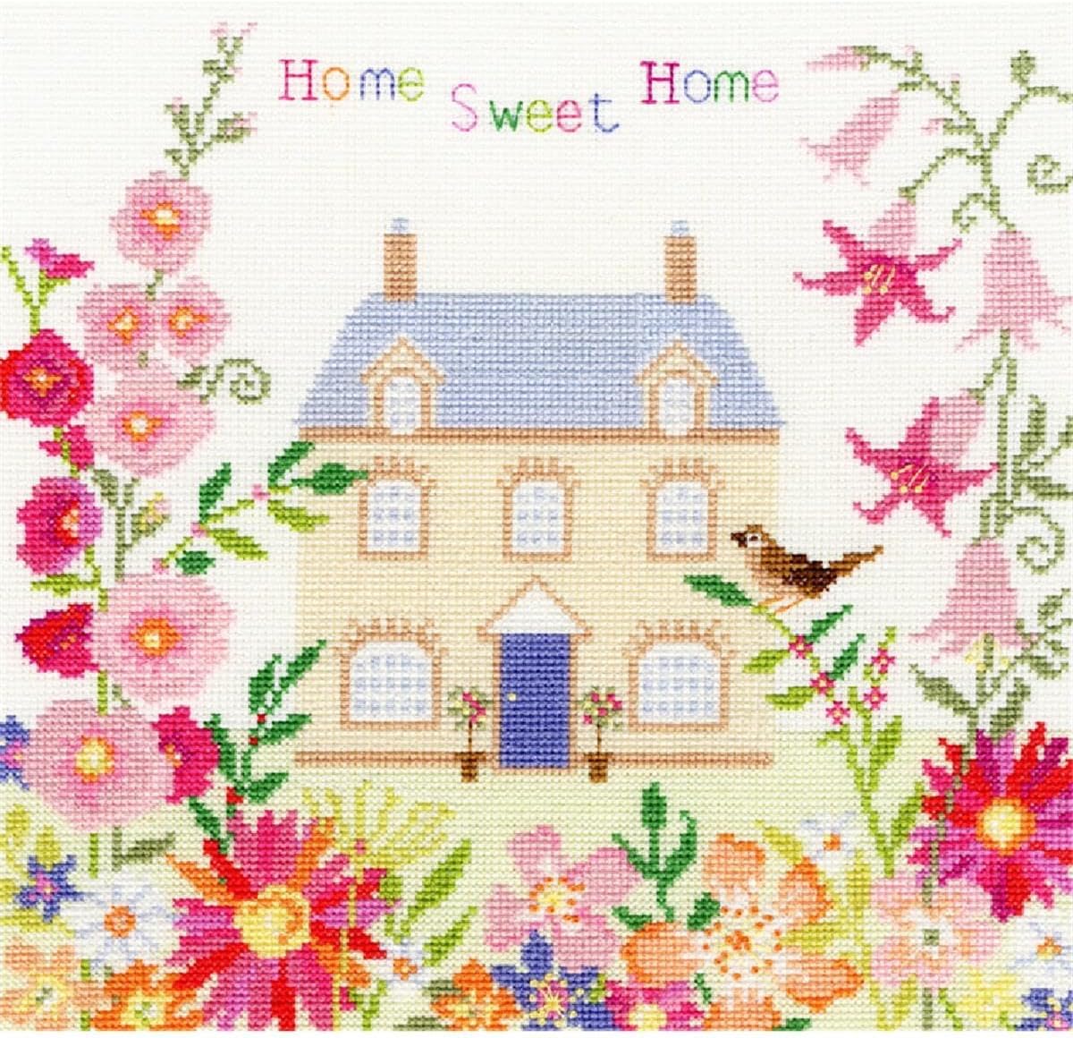Bothy Threads Home Sweet Home Flowers Cross Stitch Kit