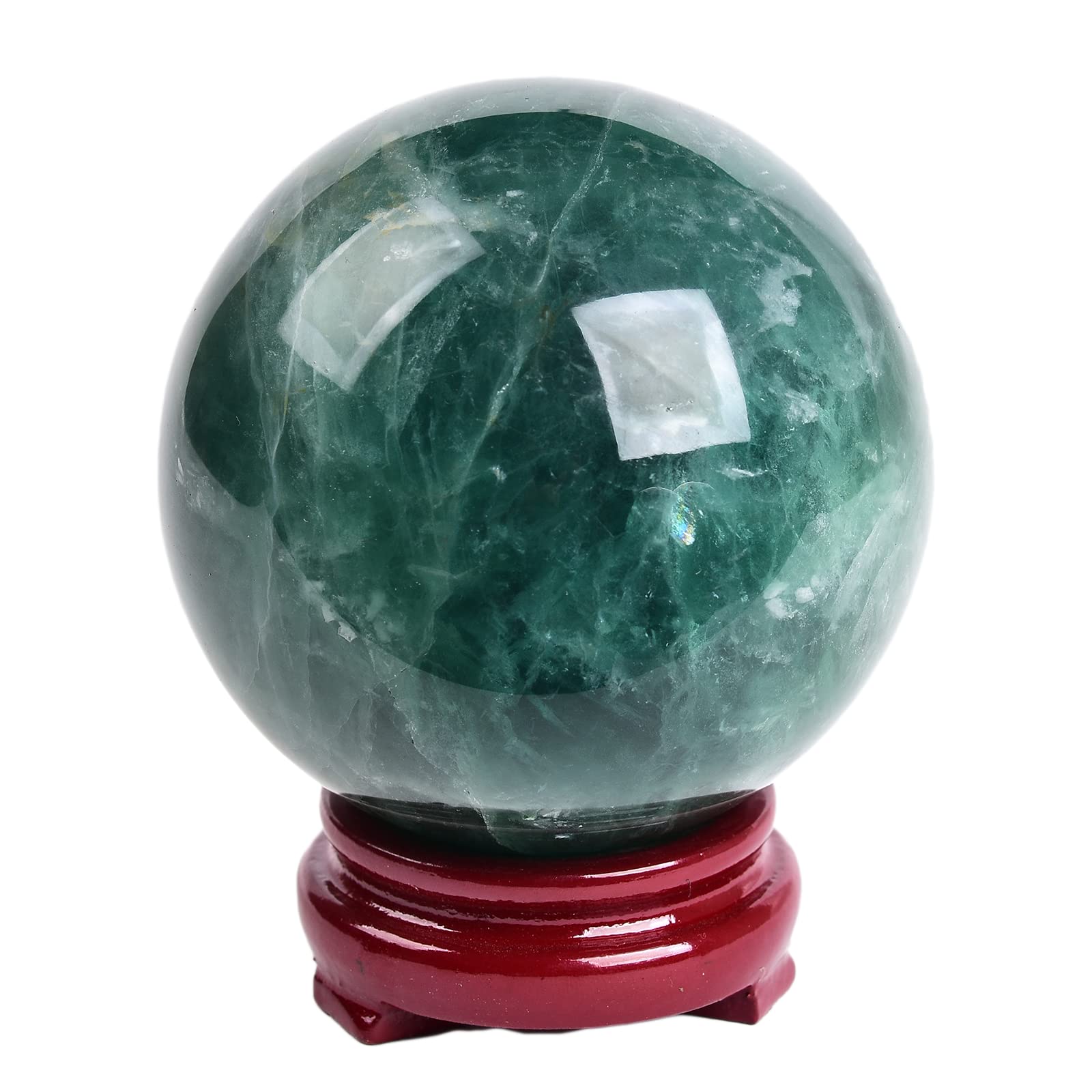 60mm Natuurlijke Quartz Kristallen Bol Ball Gemstone Mosagaat fluoriet