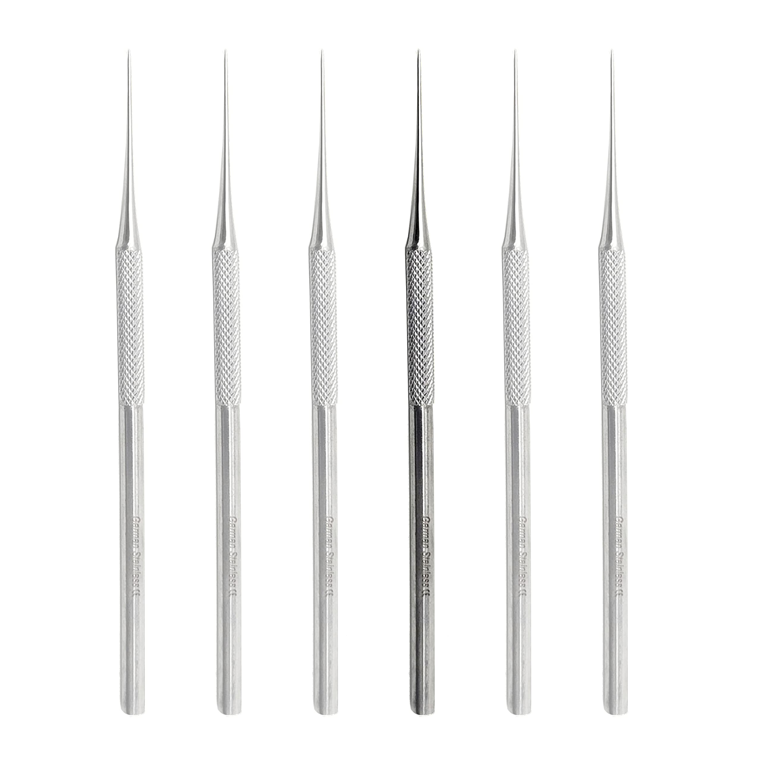 A2Z- 6pc Dental Pick Oral Care & Hygiene Probe #1, Tooth Scraper Tartar & Plaque Remover for Professional,Personal & Pet Oral Care Use - Tooth Cleaning at Home - 100% Stainless Steel, 5.5
