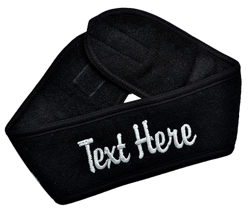 Miniatura 6 de Funny Girl Designs Diadema de spa personalizada bordada con texto personalizado de tu elección (IVORY)