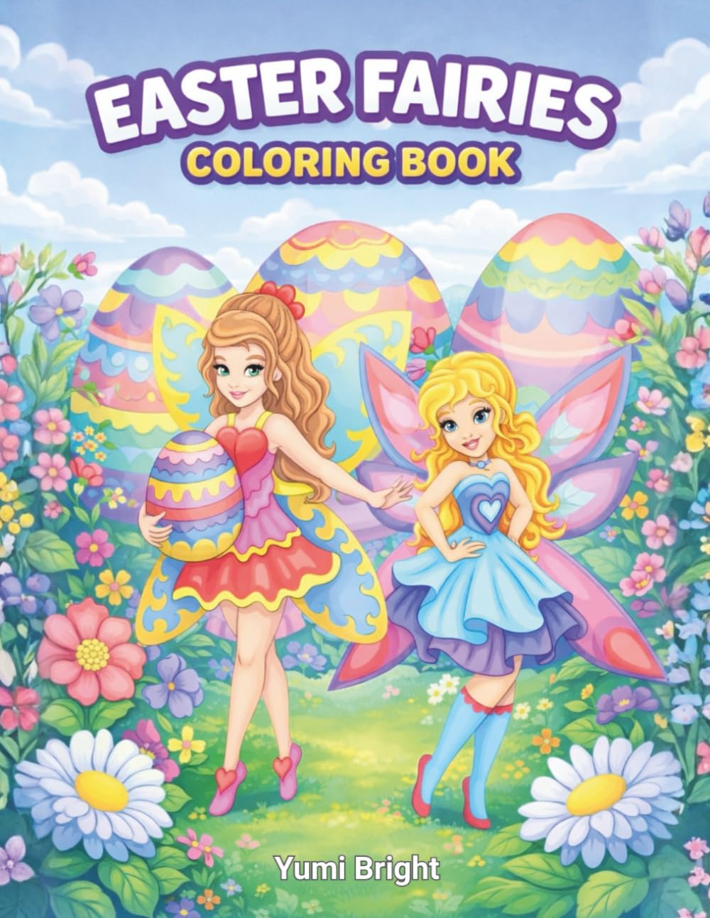 Easter Fairies Coloring Book: A Magical Spring Garden Coloring Adventure with Cute Fairies, Easter Eggs, Flowers & Whimsical Designs for Girls Ages 4–8