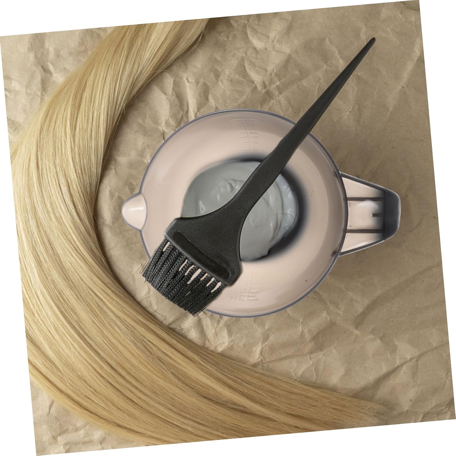 MERRYHAPY 2pcs Tool Mixing Bowls Hair Salon Color Bowls Tinting Bowl Hair Dye Bowl Color for Stylist for Salon Dying Plastic Handle Large